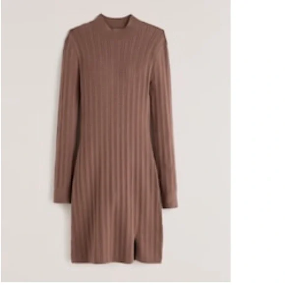 summer color bridesmaid dresses Abercrombie & Fitch Brown Floral Plunge V-Neck Long Sleeve Mini Wrap D –  Brie